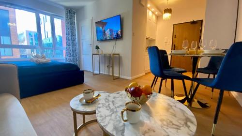 Posedenie v ubytovaní Apartament Long Island Gdańsk