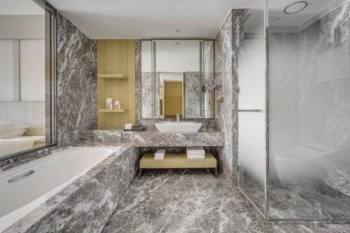 Koupelna v ubytování Kaohsiung Marriott Hotel