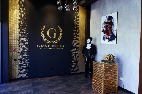 Certifikát, hodnocení, plakát nebo jiný dokument vystavený v ubytování Graf Hotel