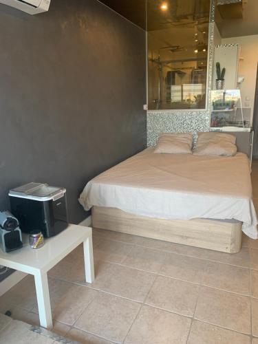 Postel nebo postele na pokoji v ubytování Studio port nature 2