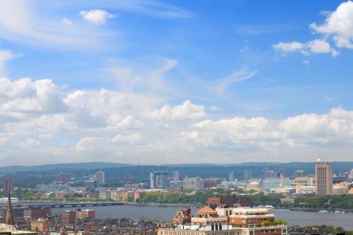 Vue générale sur Boston ou vue de la ville depuis l'hôtel