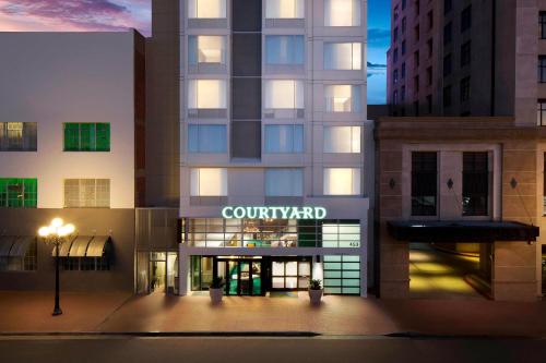 a building with a court yard sign on it at Courtyard by Marriott San Diego Gaslamp/Convention Center in San Diego