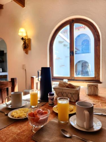 Opciones de desayuno para los huéspedes de Tambo Aymara