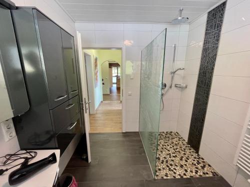 Una cocina o zona de cocina en Ferienwohnung Unterlerchner