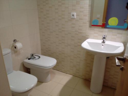 Koupelna v ubytování CASA AMARILIS