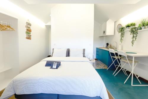 Ένα ή περισσότερα κρεβάτια σε δωμάτιο στο Alegria Cool House