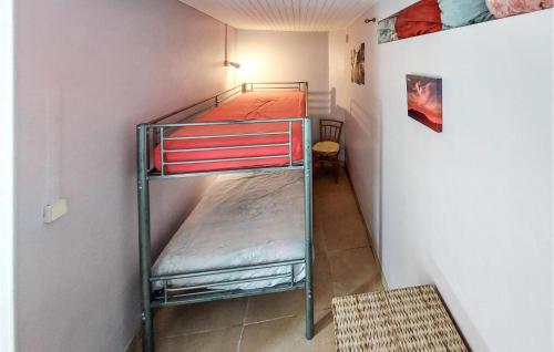 Poschodová posteľ alebo postele v izbe v ubytovaní Pet Friendly Home In Saint-georges-de-didon With Kitchen