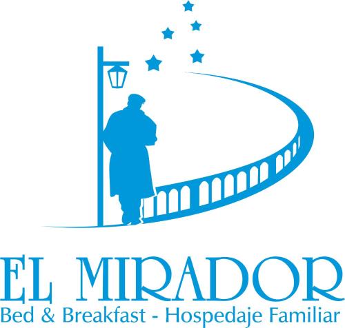 a logo for a bed and breakfast hospital at El Mirador De Valparaiso in Valparaíso