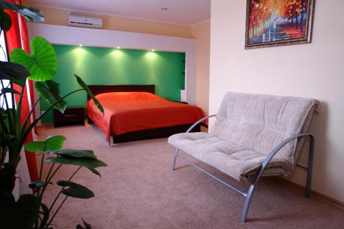 Кровать или кровати в номере Отель Александр Хаус