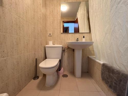 Vonios kambarys apgyvendinimo įstaigoje Alquilaencanarias-Medano Lagos de Miramar I