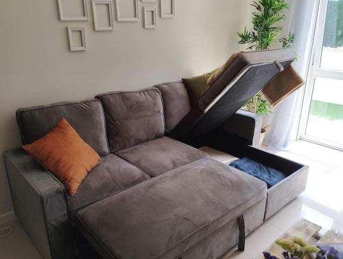 Ruang duduk di Apartamento Morriña