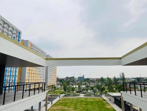 a view from the balcony of a building at Pandora’s Nest in Manila