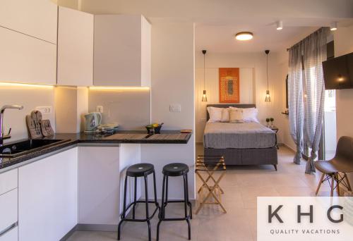 Platea Complex, Ammes 1 bed apartment, Aenos open plan studio!