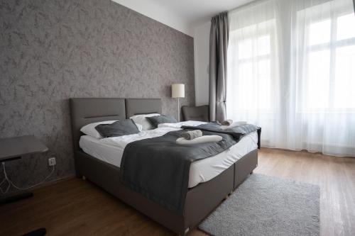 Katil atau katil-katil dalam bilik di Residence St Havel Prague Old Town
