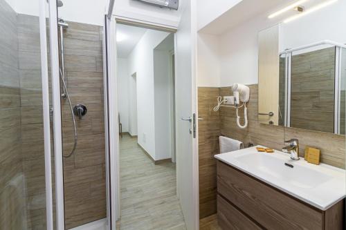 Koupelna v ubytování Agriturismo Fusini