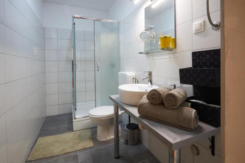 Koupelna v ubytování Apartment Yellow