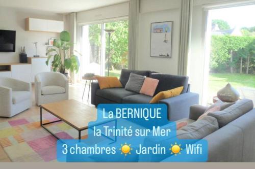 Posedenie v ubytovaní La BERNIQUE Maison familiale Confort & Espace 3 chambres Jardin WIFI