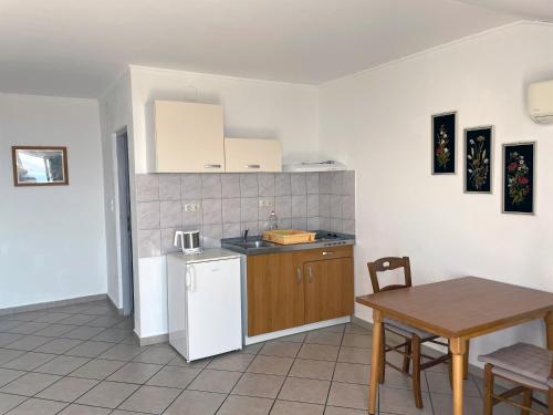 Kuchyň nebo kuchyňský kout v ubytování Apartment Anic