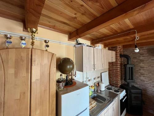 Kuchyň nebo kuchyňský kout v ubytování Apartman "Kapetana luka"