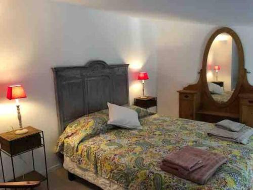 Posteľ alebo postele v izbe v ubytovaní Adorable guest house/annexe avec terrasse