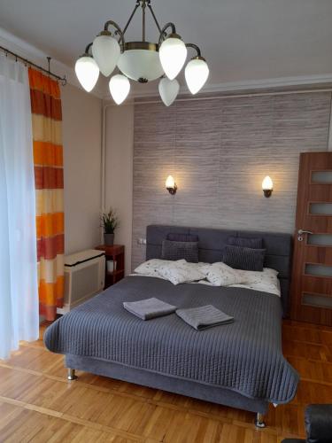 Posteľ alebo postele v izbe v ubytovaní Zöld Sziget Apartmanlakás