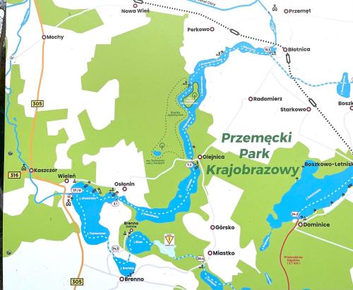 a map of the pinehurst park kalamazoo at Dom Blisko Natury Boszkowo Letnisko Dom B in Boszkowo-Letnisko