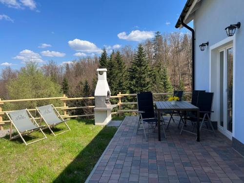 Balkón nebo terasa v ubytování Domki na Stoku