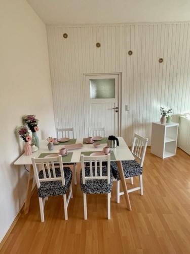 Μια τηλεόραση ή/και κέντρο ψυχαγωγίας στο Ferienhaus Obschütz
