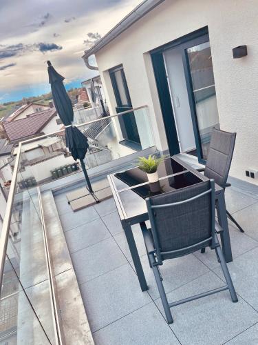 Balkoni atau teres di Ferienwohnung Lili