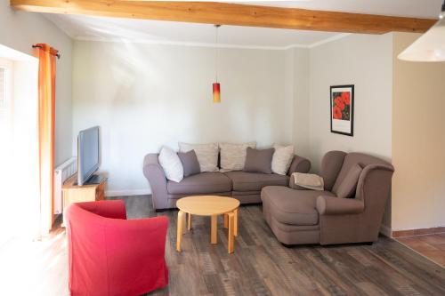 Posezení v ubytování Ferienbauernhof Ennenhof