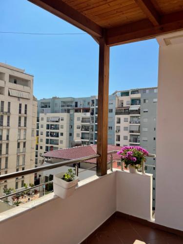 Rooftop apartament Alexandria tesisinde bir balkon veya teras