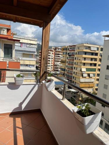 Rooftop apartament Alexandria tesisinde bir balkon veya teras