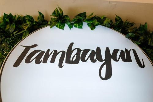 a sign for a tamburiulumulumulumulumulumulumulumulum wedding at Regency Grand Suites in Manila