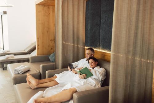 Os clientes hospedados em Hotel Weisseespitze