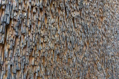 a close up view of a thatched roof at GORIČKE IŽE in Križevci