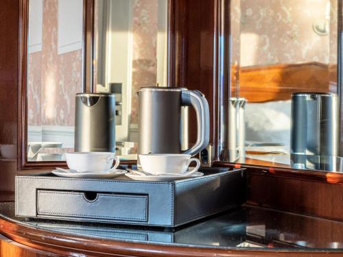 Kaffee-/Teezubehör in der Unterkunft Schloss Frankenberg