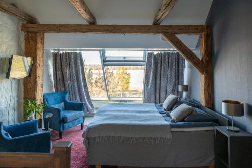 Postel nebo postele na pokoji v ubytování Dagen Haus Guesthouse
