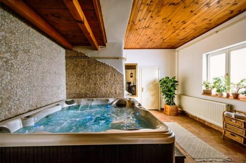bañera grande en una habitación con en Resort Stara Škola, en Začretje