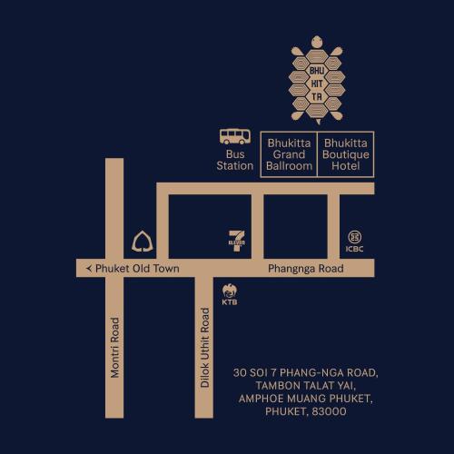 แผนผังของ Bhukitta Boutique Hotel Phuket Town