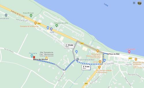 a map of the city of philadelphia with attractions at Domaine du Parc in Montsoreau