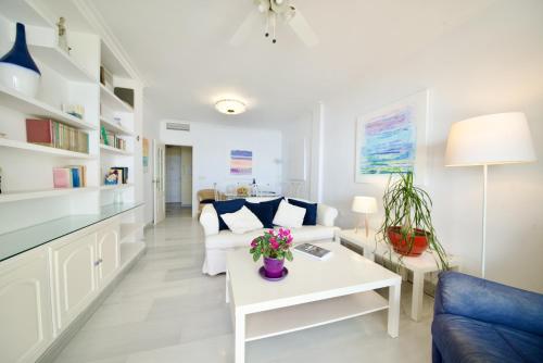 Posteľ alebo postele v izbe v ubytovaní Apartamento Cielo Azul