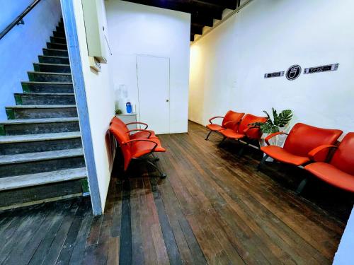 Posezení v ubytování Upspot Kuching Waterfront Premium Hostel
