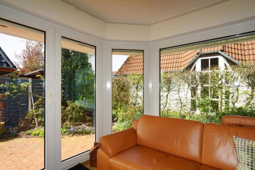 Κήπος έξω από το Ferienhaus Kiebitz mit Sauna