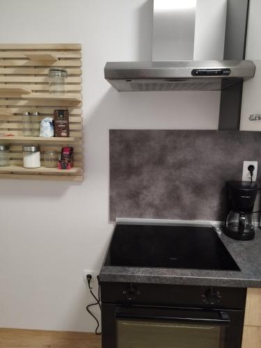 Nhà bếp/bếp nhỏ tại Apartma MB center