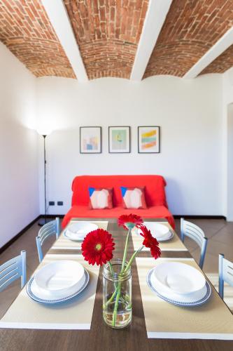 Χώρος καθιστικού στο Cascina 6b