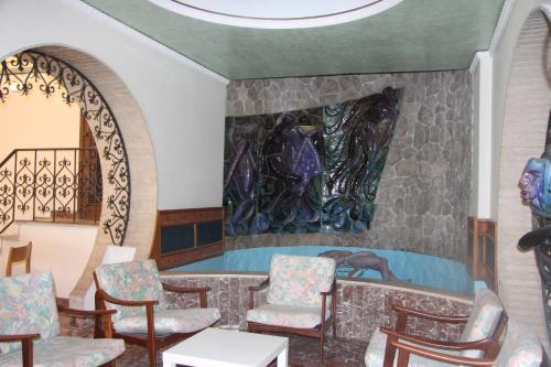 Un lugar para sentarse en Hotel Vello d'Oro