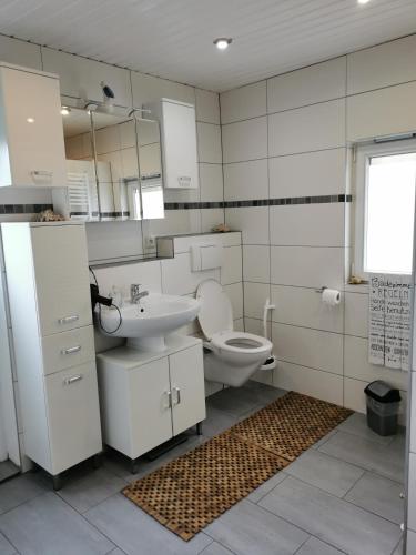 Koupelna v ubytování Hübsches Haus