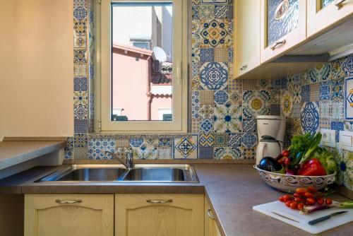 Η κουζίνα ή μικρή κουζίνα στο Loft Angolo Sul Mare