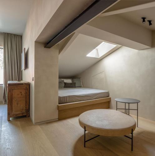 Ένα ή περισσότερα κρεβάτια σε δωμάτιο στο Hotel Ur Bare