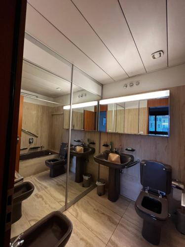 Koupelna v ubytování Lugano City Apartment